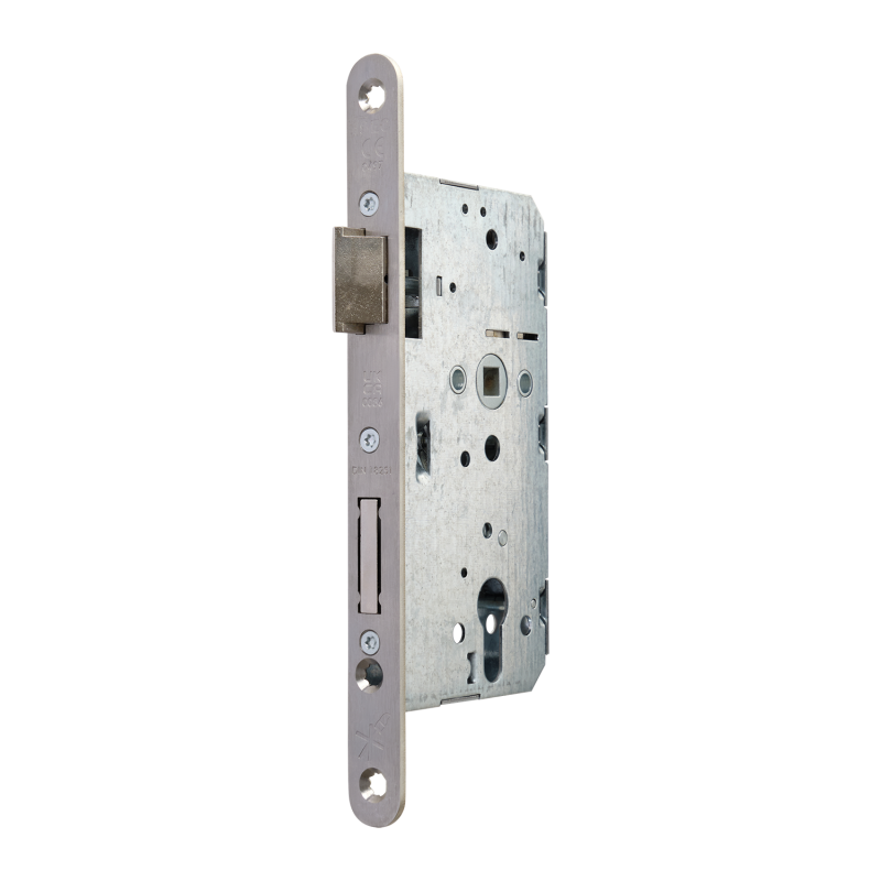 Замок дверной огнестойкий DL 1769/B/55mm/SS/L, антипаник, нержавеющая сталь