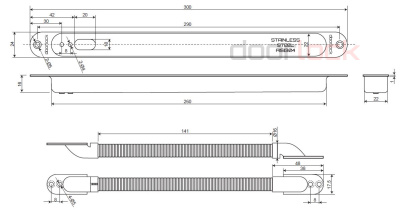 Кабелепроход врезной DOORLOCK DTC300