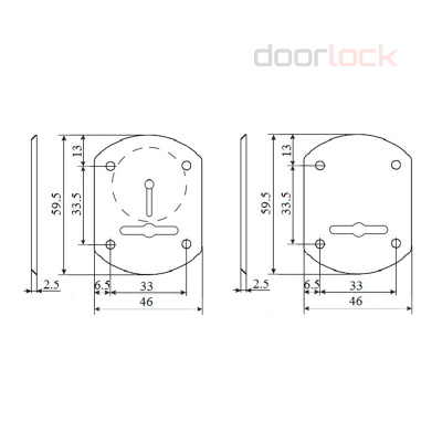 Ключевина для сувальдного замка DL S04/L