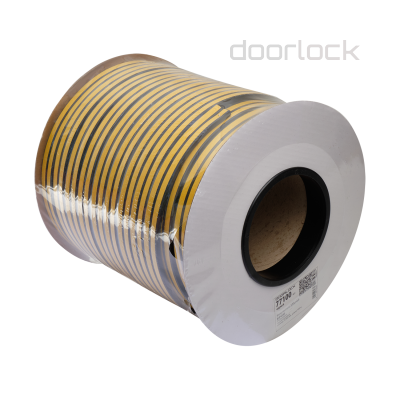 "Уплотнитель дверной  DOORLOCK EPDM  P-образный 5,5х9мм,  черный,  самоклеящийся,  рулон 100м"