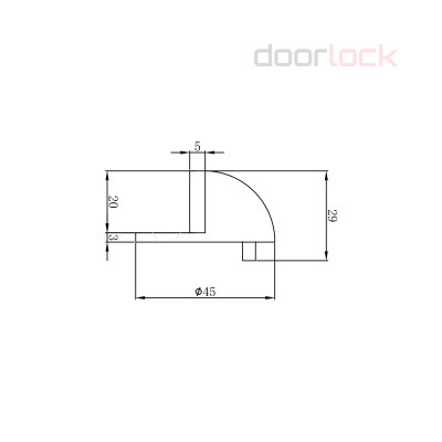 Дорстоп DOORLOCK SPHERE CR
