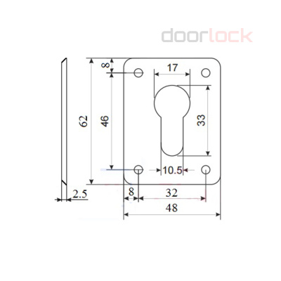 Ключевина для цилиндра DL S03/PZ