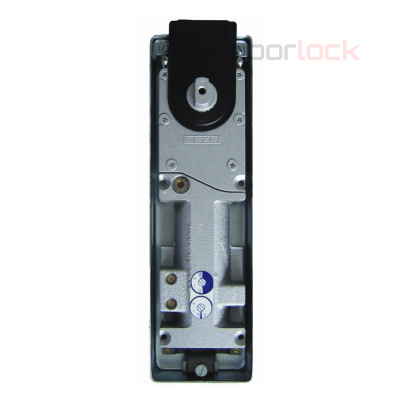 Дверной доводчик напольный GEZE TS500 NV c фиксацией на 90° EN3, серебристый