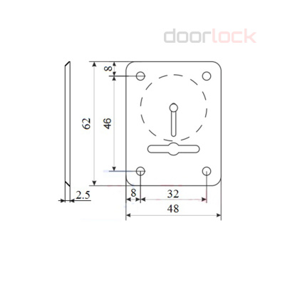 Ключевина для сувальдного замка DL S03/LC